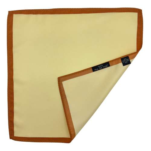 Cream Pocket Square for Men