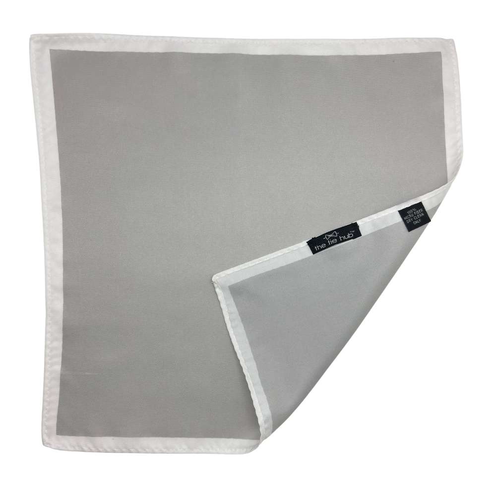 Grey Pocket Square for Men