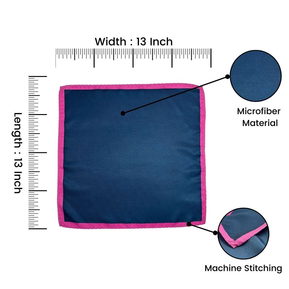 Blue Pocket Square for Men