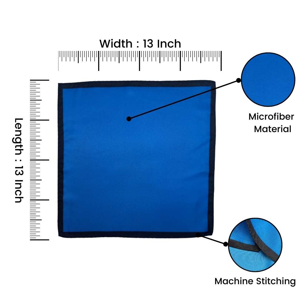 Blue Pocket Square for Men