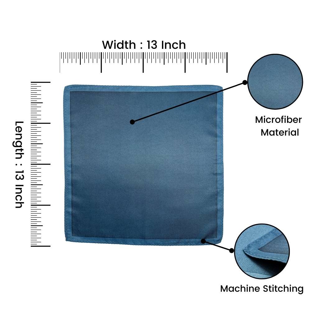 Blue Pocket Square for Men