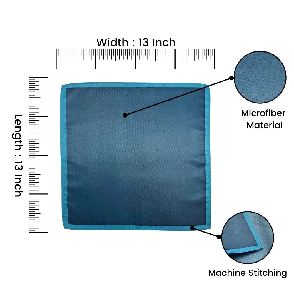 Blue Pocket Square for Men