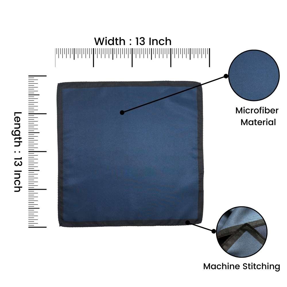 Blue Pocket Square for Men