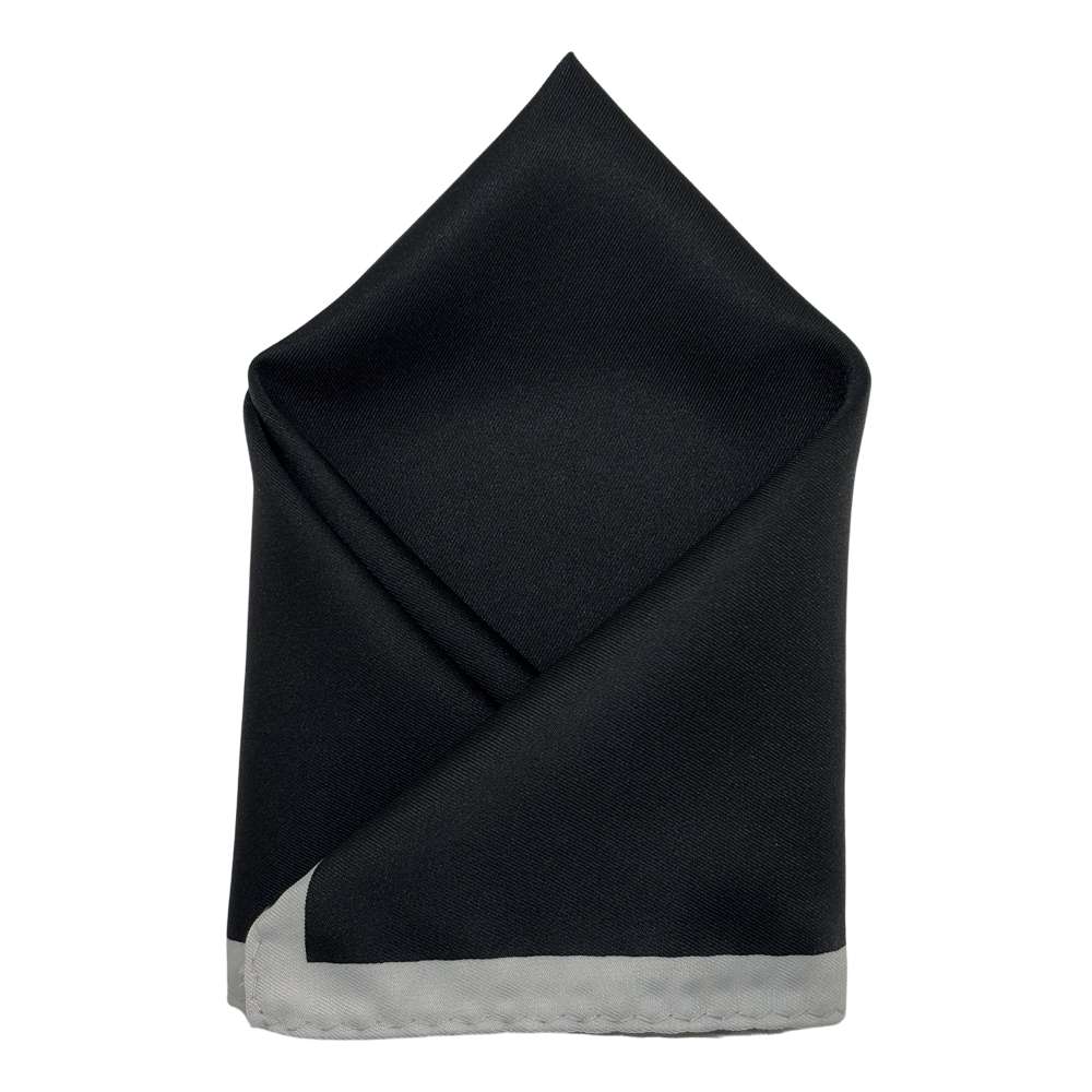 Black Pocket Square for Men