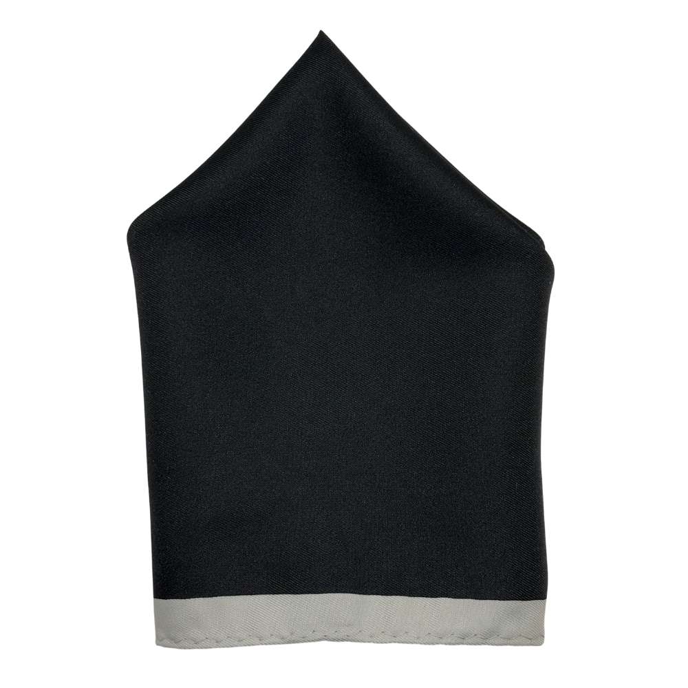 Black Pocket Square for Men