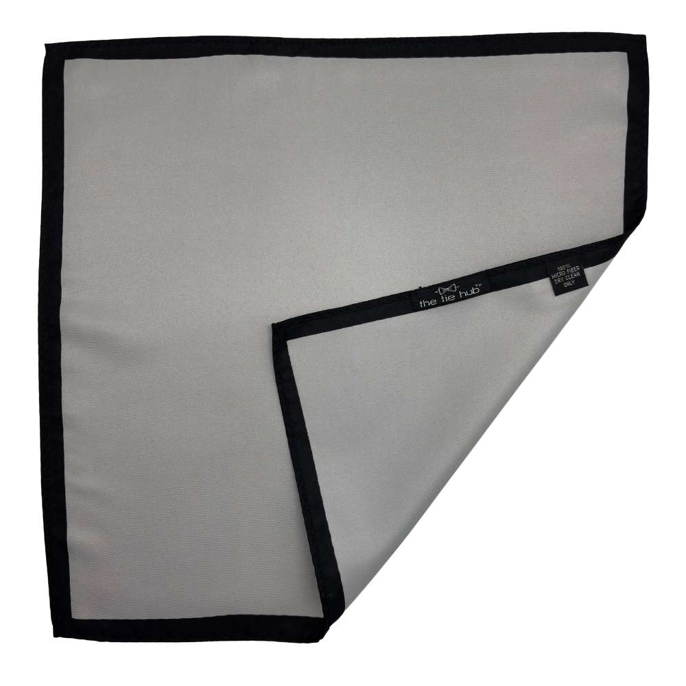 Grey Pocket Square for Men