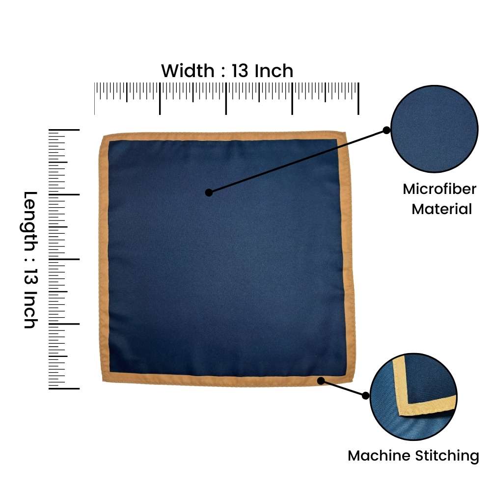 Blue Pocket Square for Men