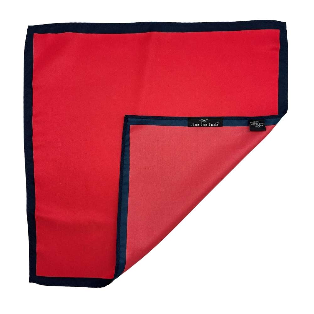 Red Pocket Square for Men