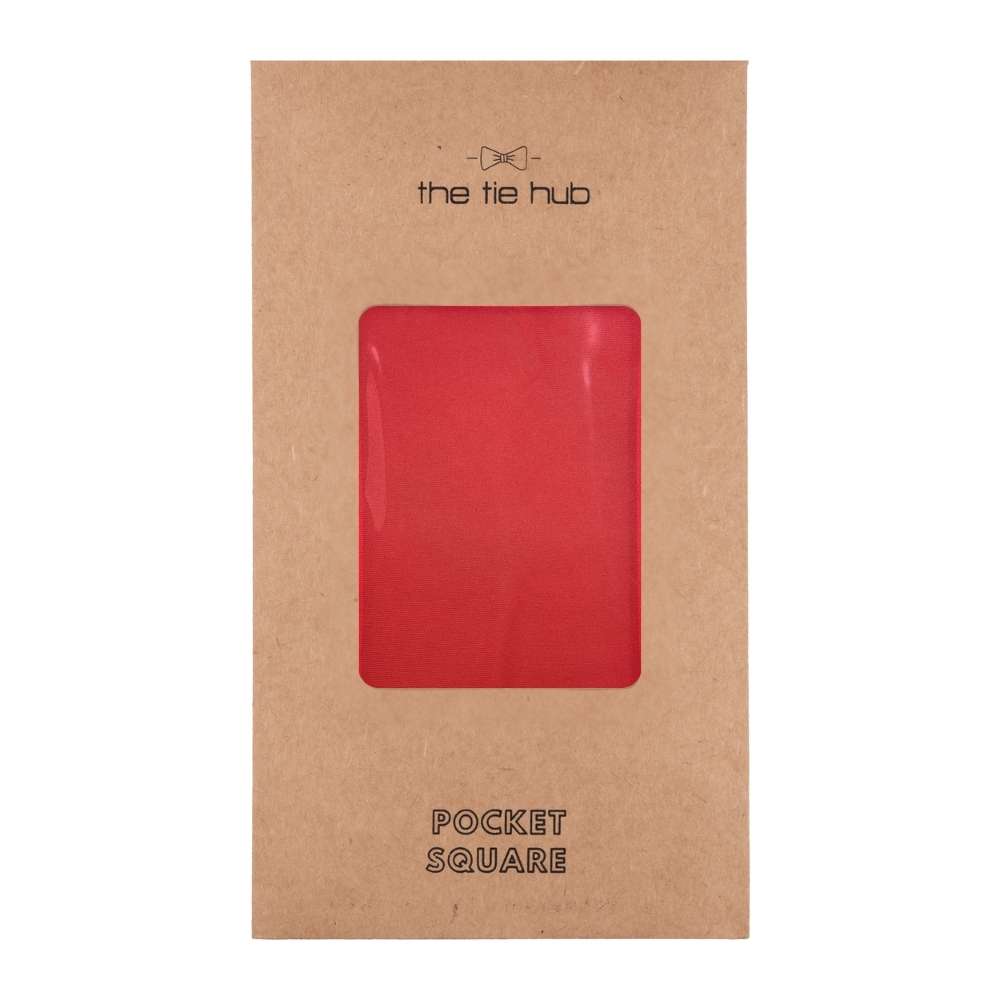 Red Pocket Square for Men