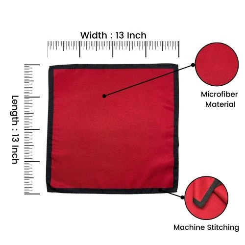 Red Pocket Square for Men