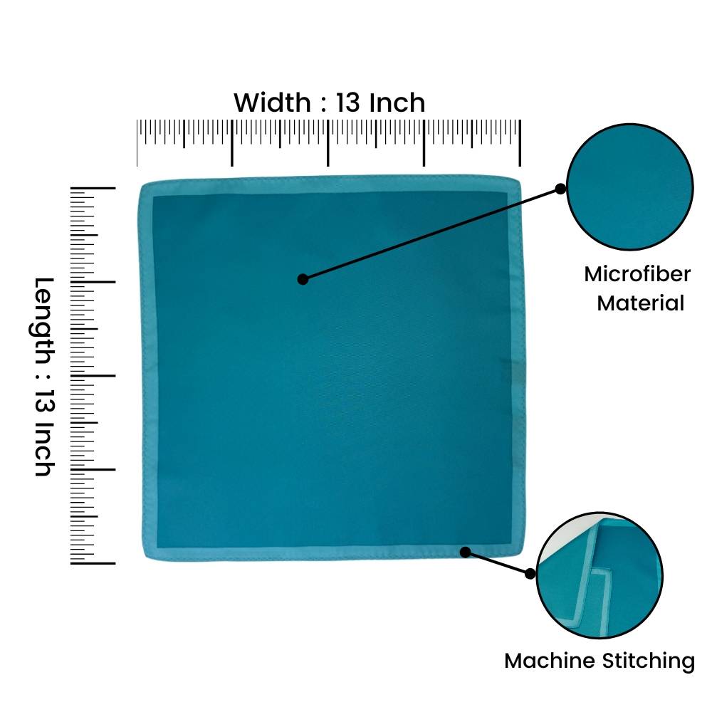Blue Pocket Square for Men