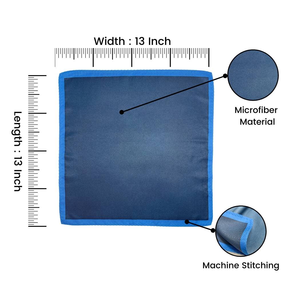 Blue Pocket Square for Men