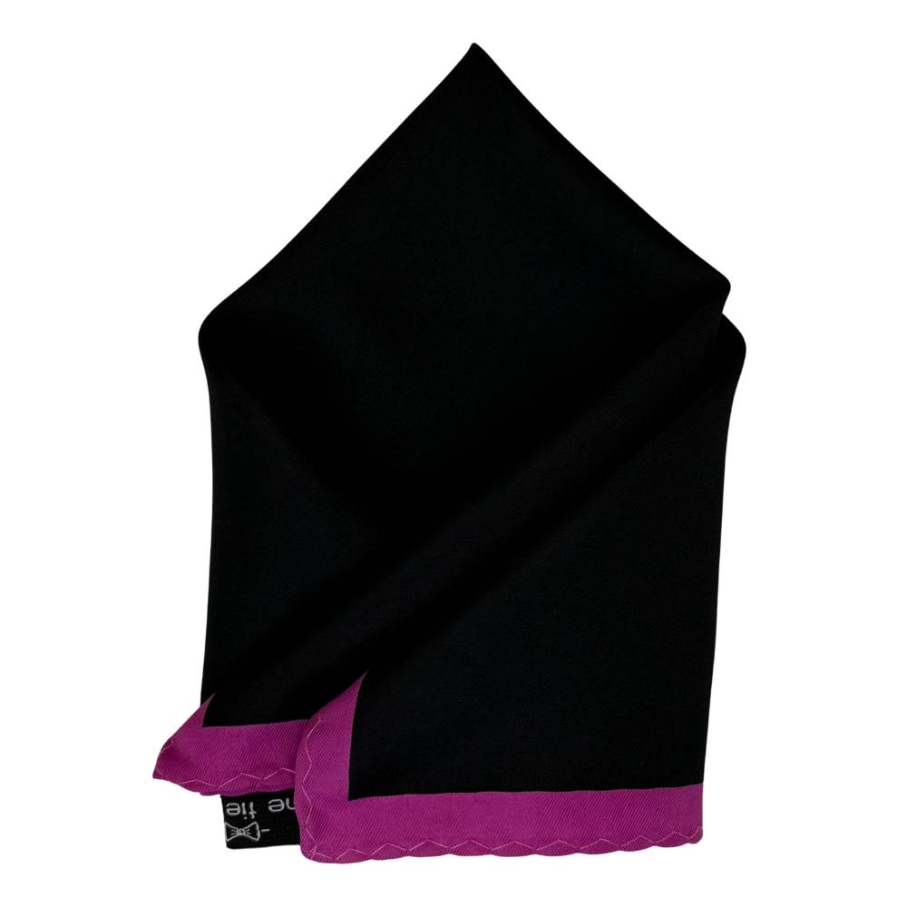 Black Pocket Square for Men