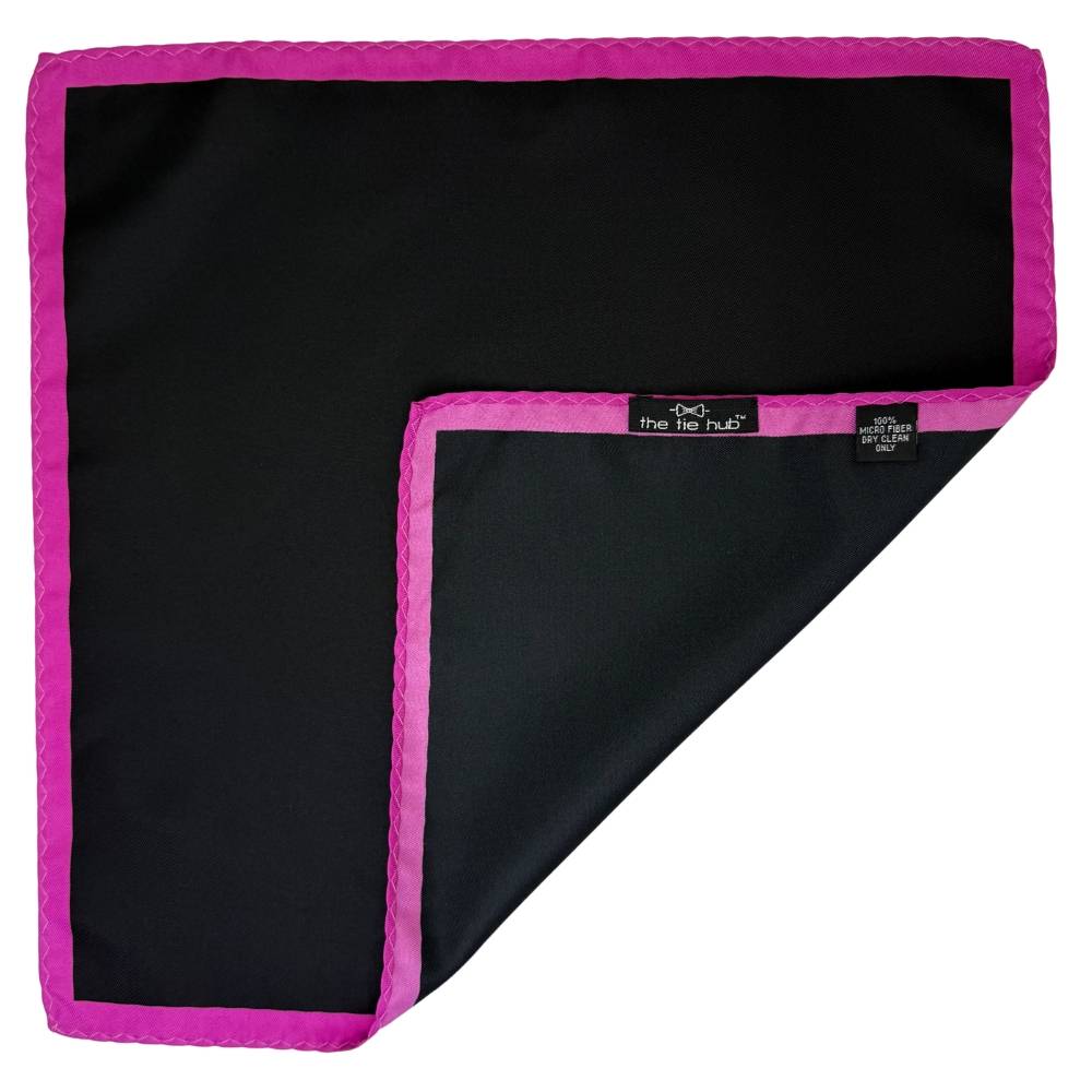 Black Pocket Square for Men