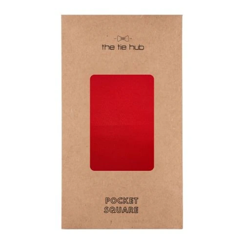 Red Pocket Square for Men