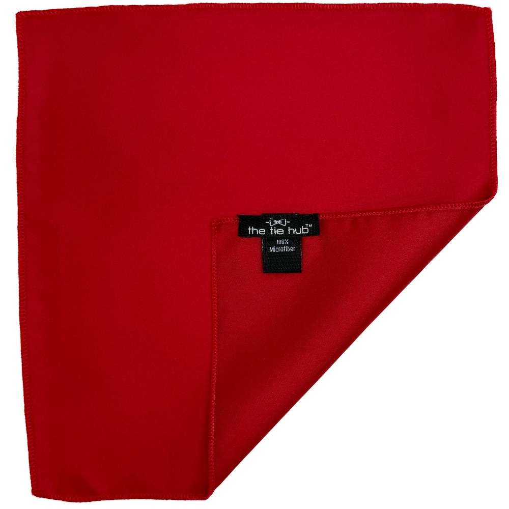 Red Pocket Square for Men