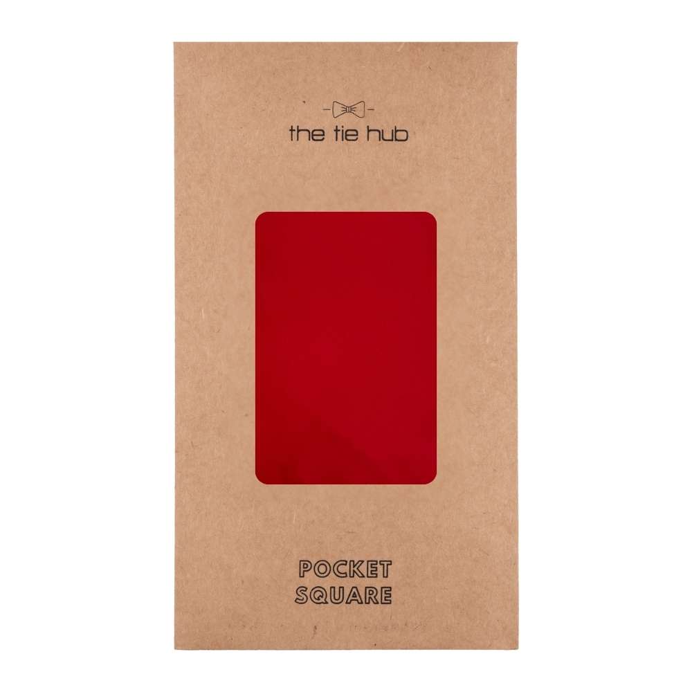 Red Pocket Square for Men