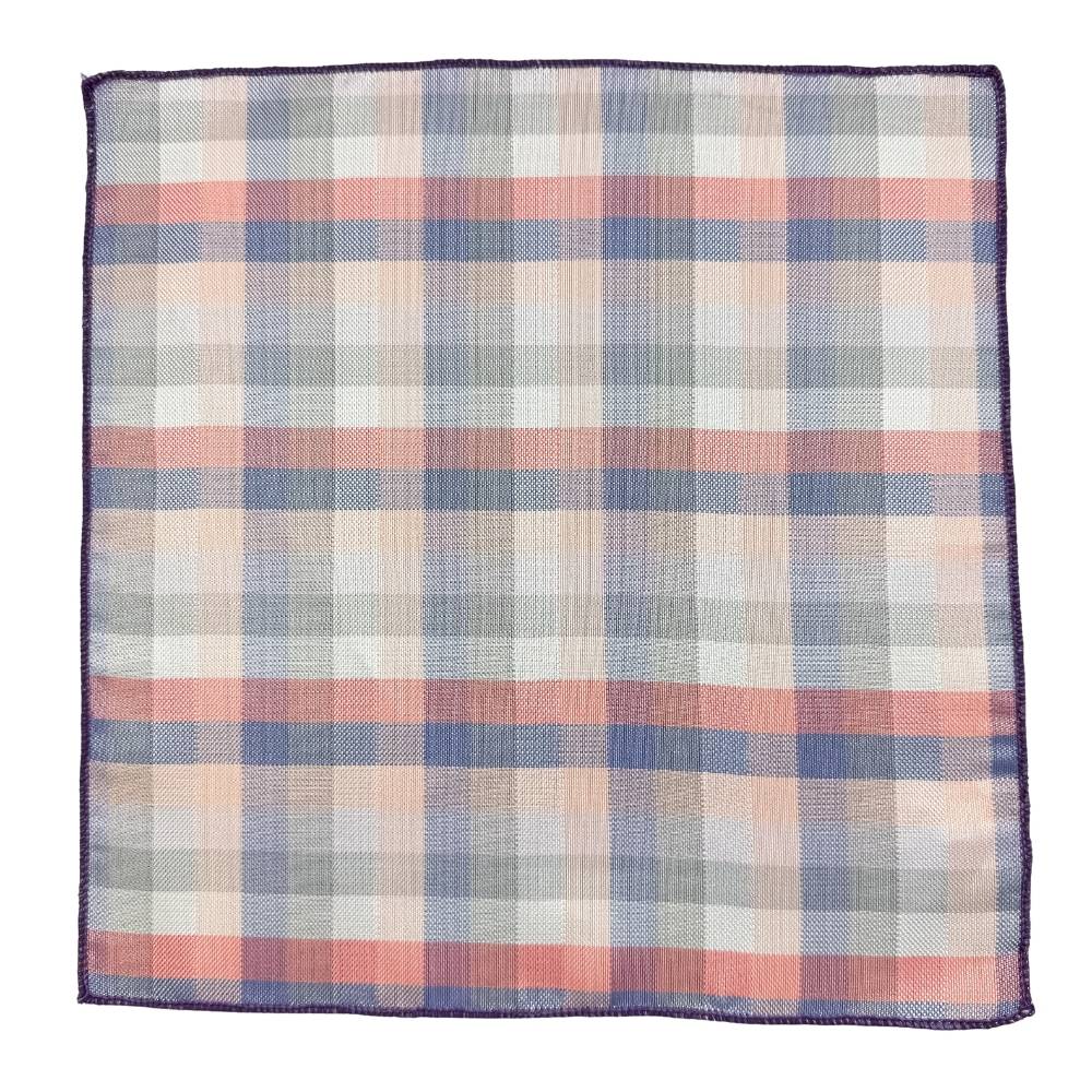 Orange Geometric Pocket Square for Men