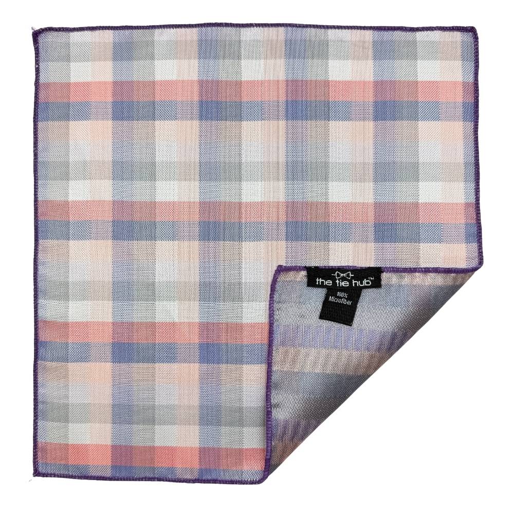 Orange Geometric Pocket Square for Men