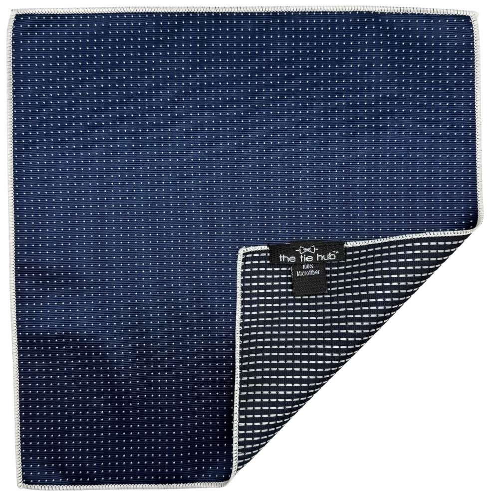 Blue Polka Dot Pocket Square for Men