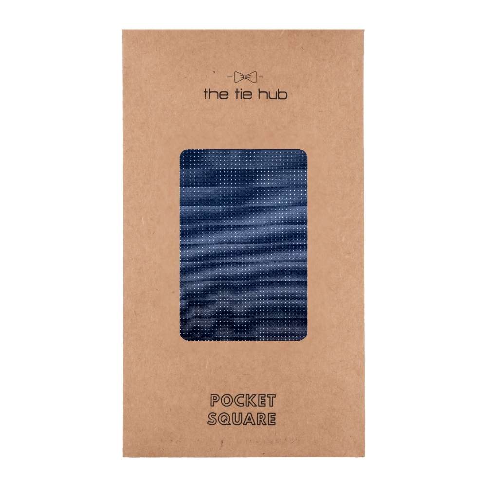 Blue Polka Dot Pocket Square for Men