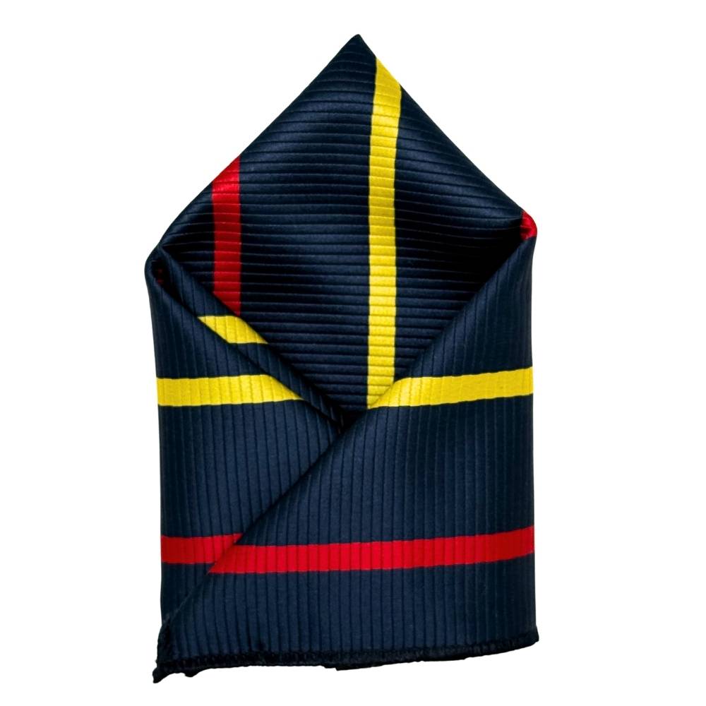 Blue Geometric Pocket Square for Men
