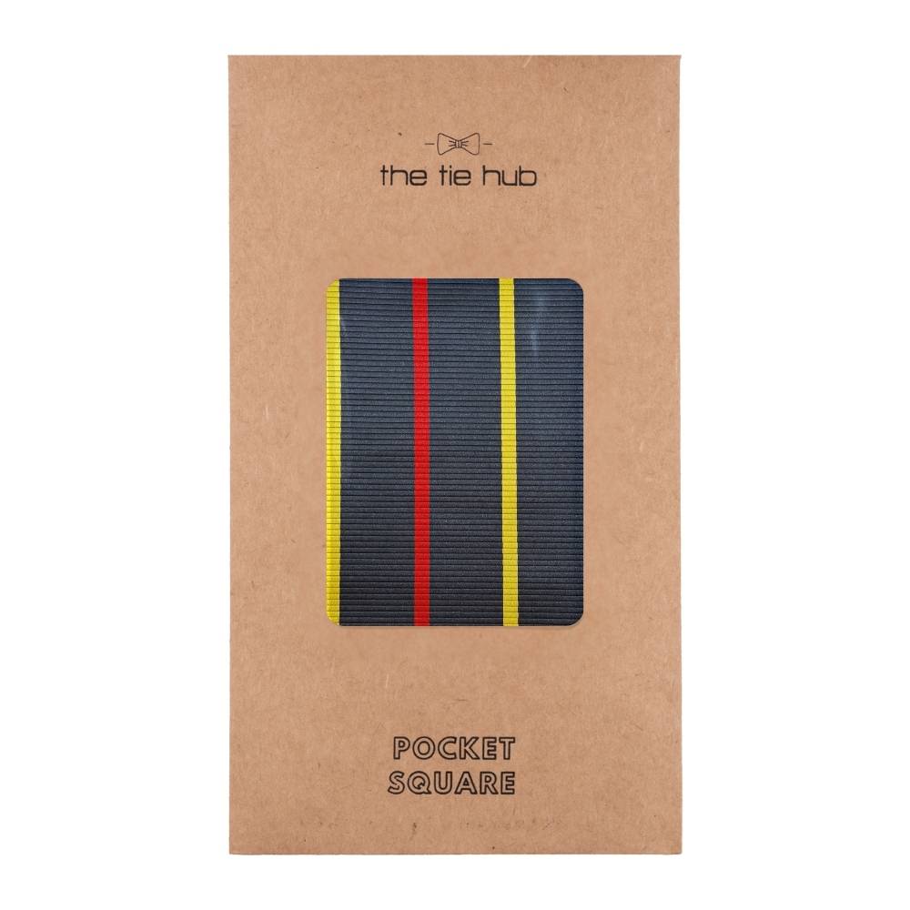 Blue Geometric Pocket Square for Men