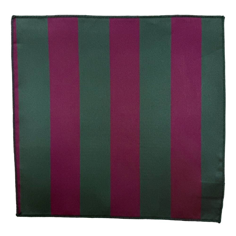 Green Geometric Pocket Square for Men