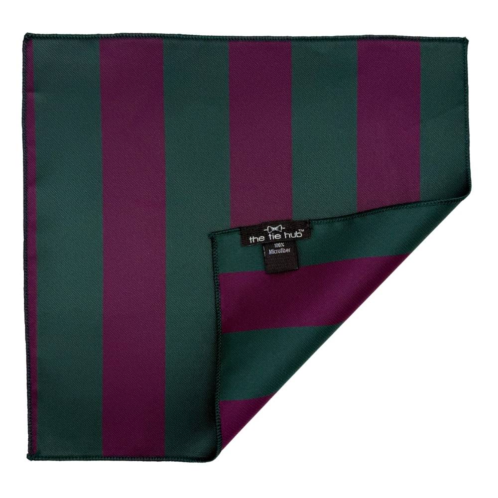 Green Geometric Pocket Square for Men