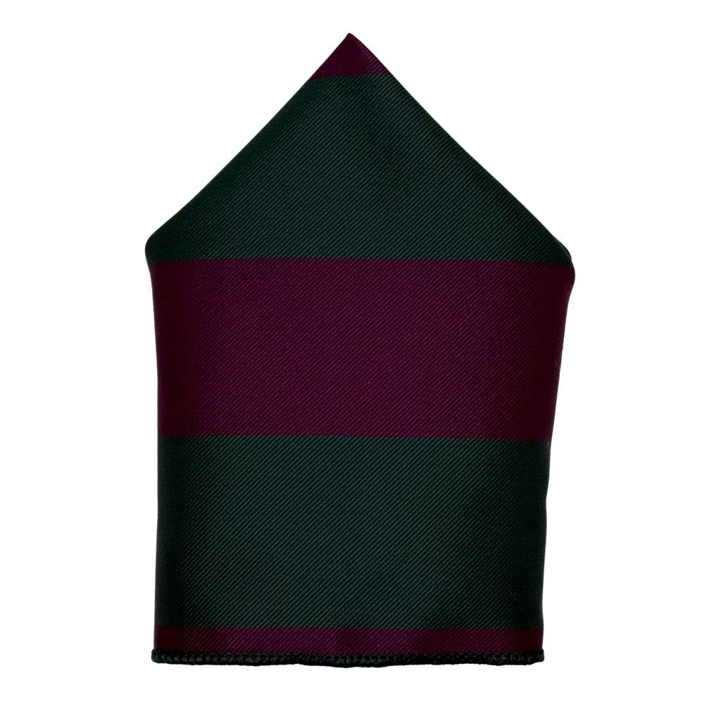 Green Geometric Pocket Square for Men