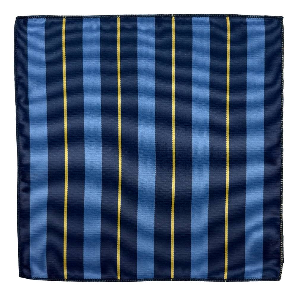 Blue Geometric Pocket Square for Men