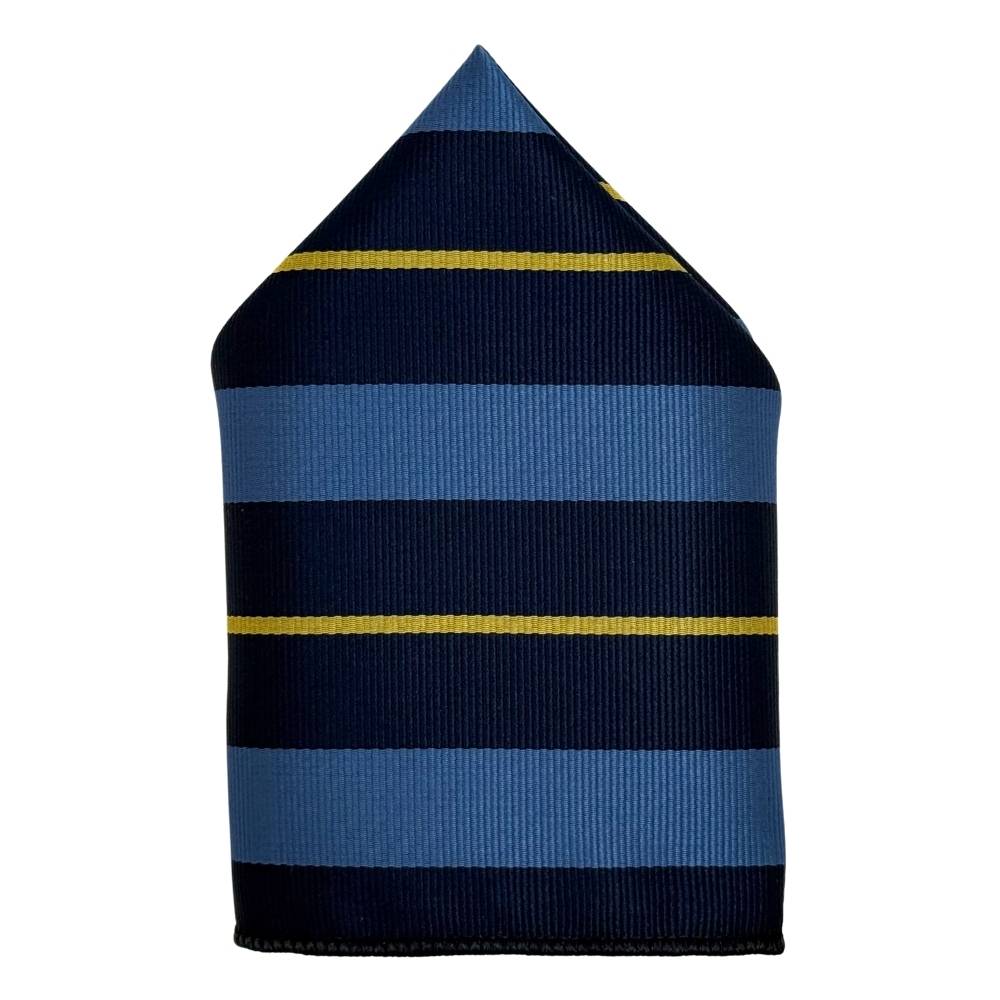 Blue Geometric Pocket Square for Men