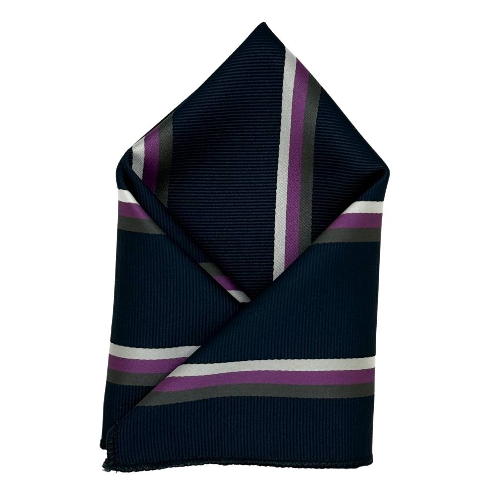 Blue Geometric Pocket Square for Men