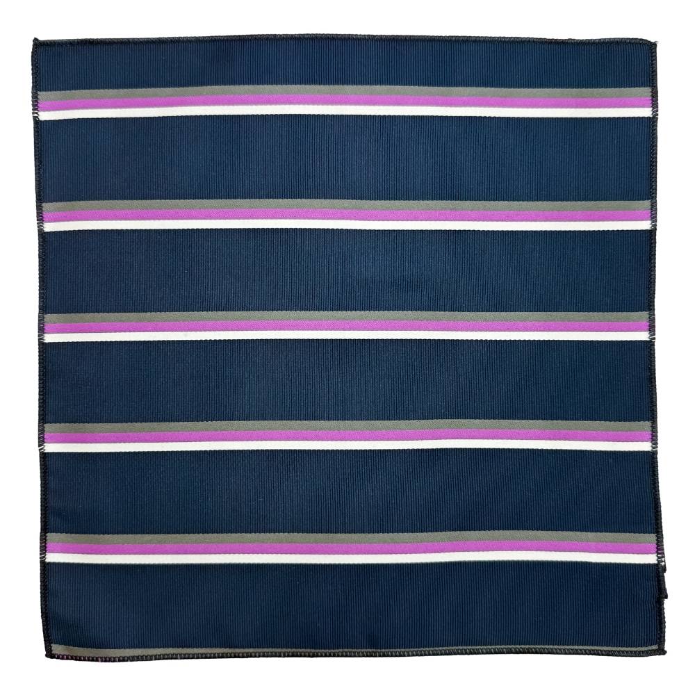 Blue Geometric Pocket Square for Men