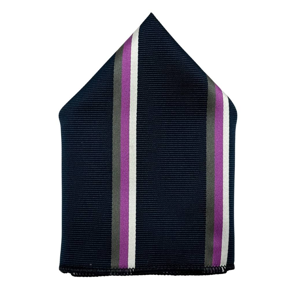 Blue Geometric Pocket Square for Men