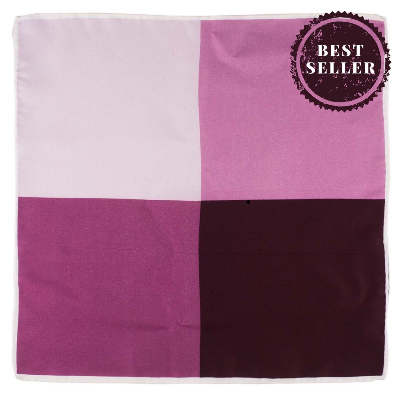 Pink Italian Silk Pocket Square for Men