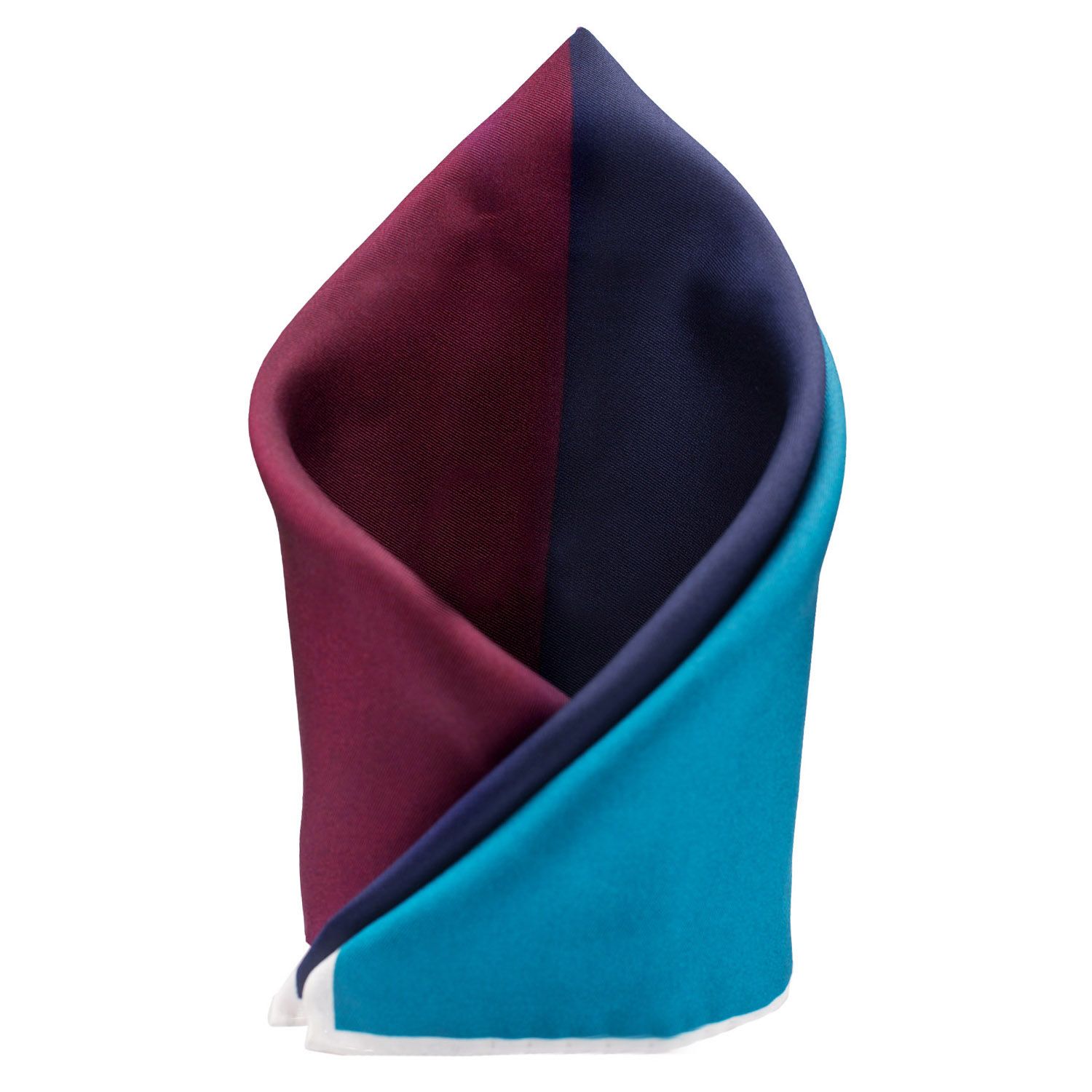 Multicolor Italian Silk Pocket Square for Men