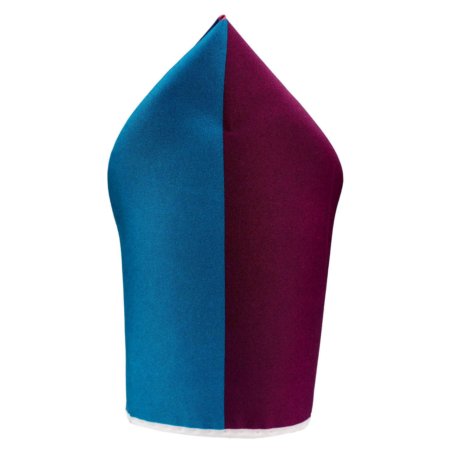 Multicolor Italian Silk Pocket Square for Men