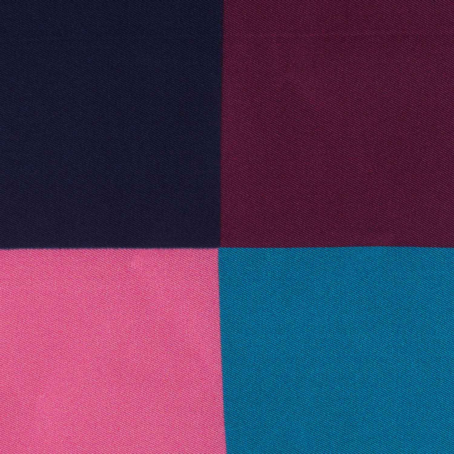 Multicolor Italian Silk Pocket Square for Men