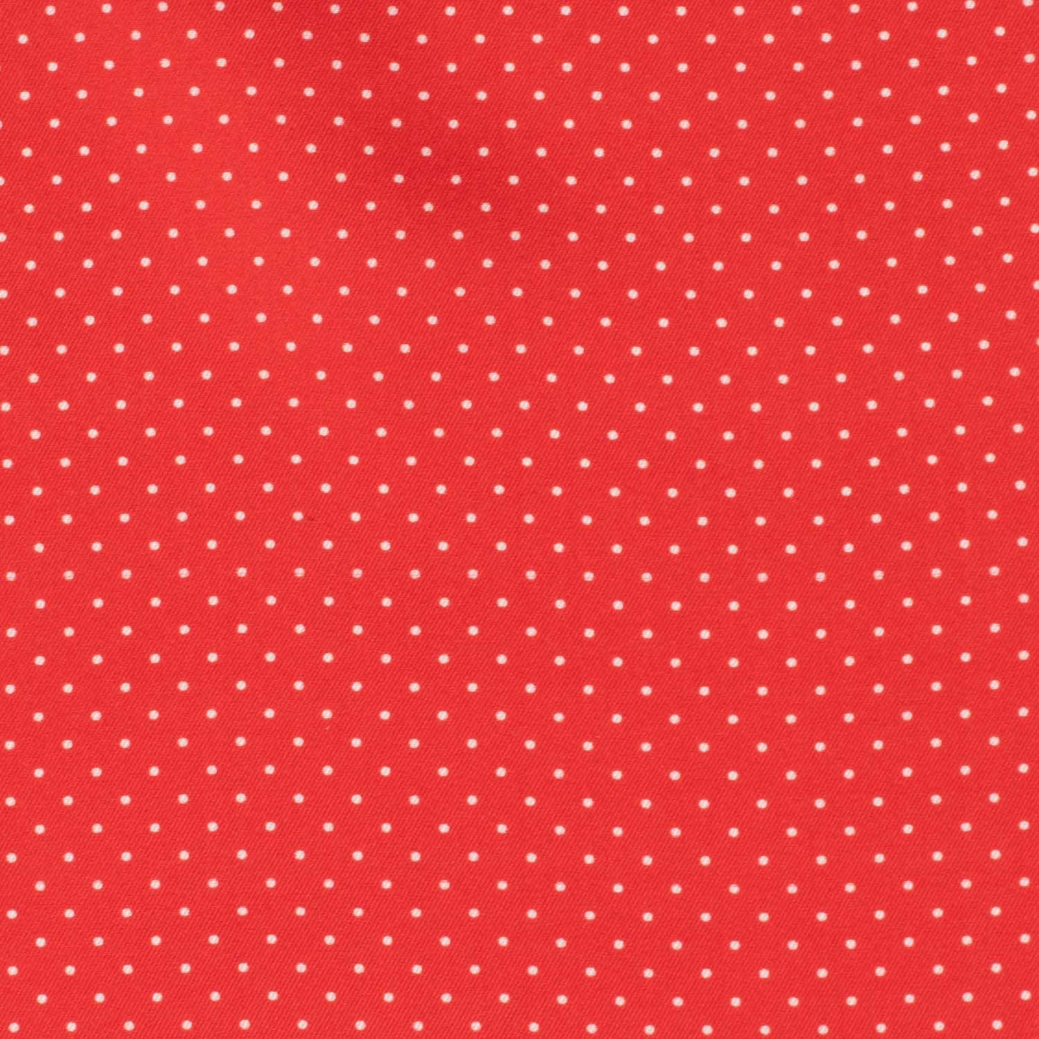Burgundy Polka Dot Italian Silk Pocket Square for Men
