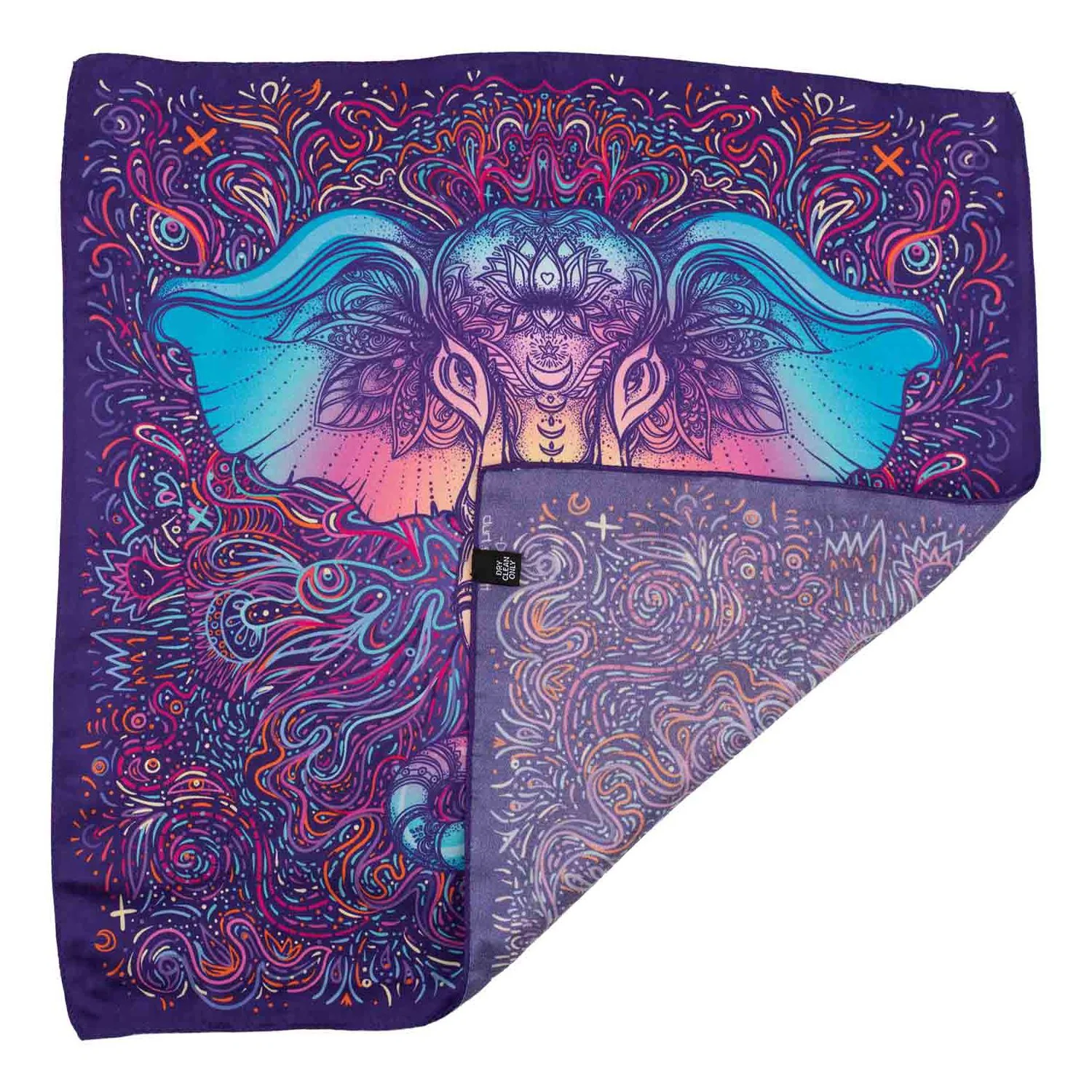 Multicolor Geometric Italian Silk Pocket Square for Men