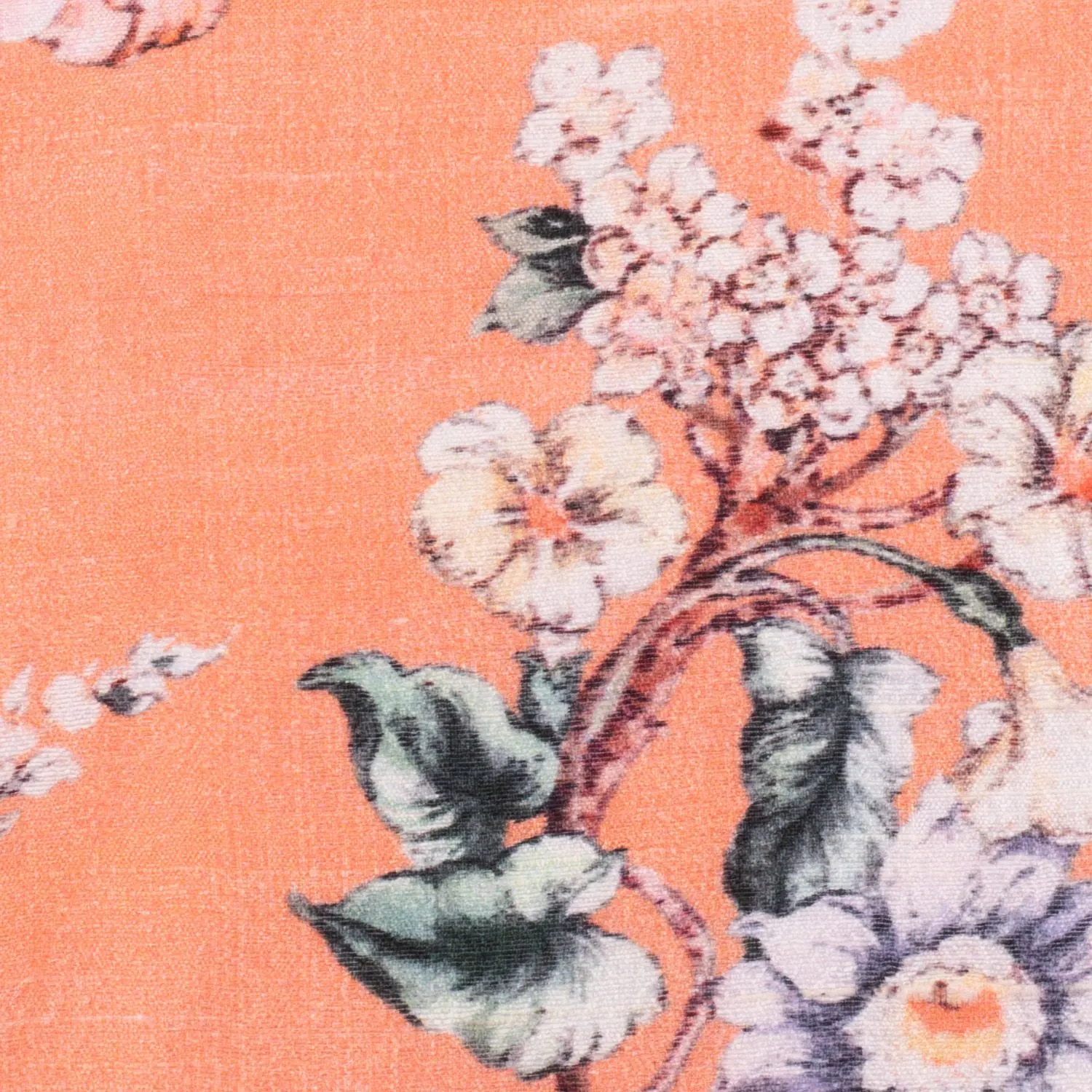 Pink Floral Italian Silk Pocket Square for Men