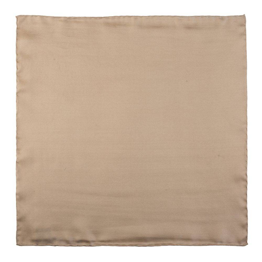 Brown Italian Silk Pocket Square for Men