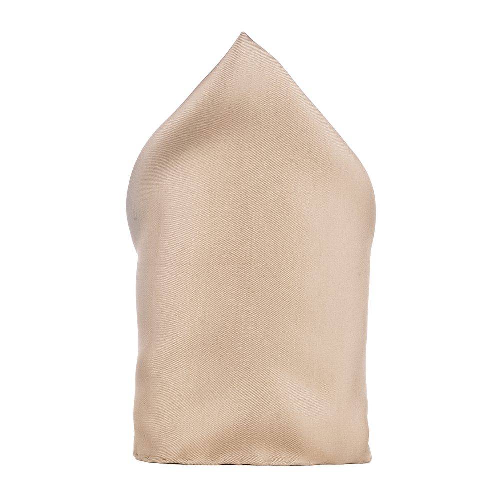 Brown Italian Silk Pocket Square for Men