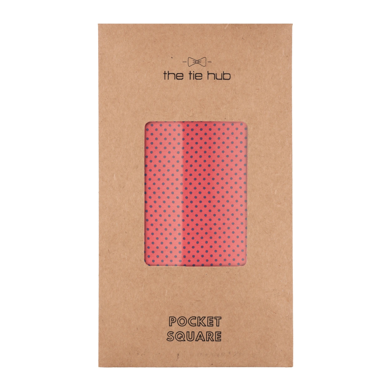 Red Polka Dot Italian Silk Pocket Square for Men