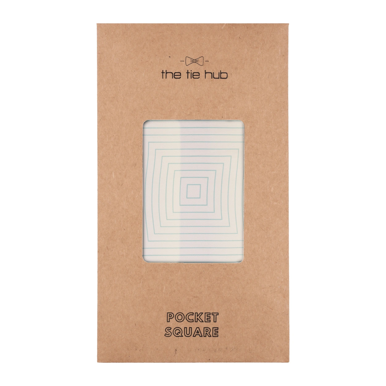 Green Geometric Italian Silk Pocket Square for Men