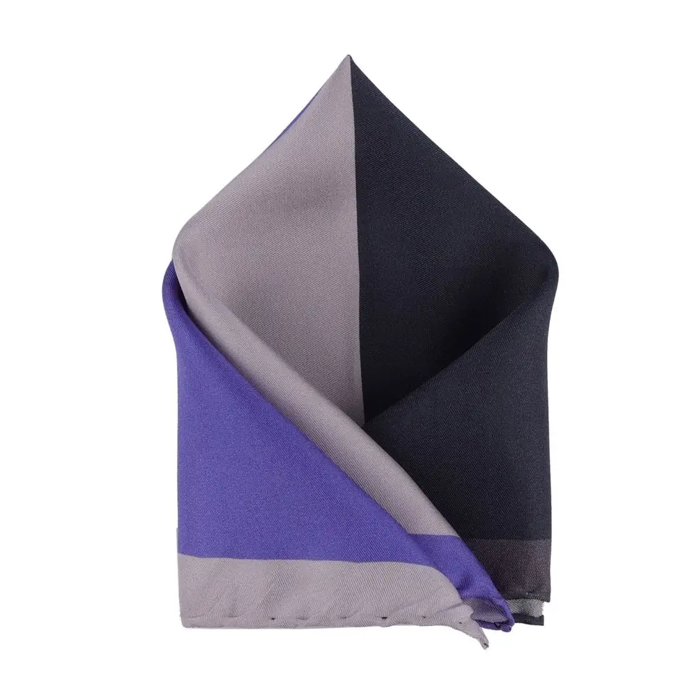 Purple Italian Silk Pocket Square for Men