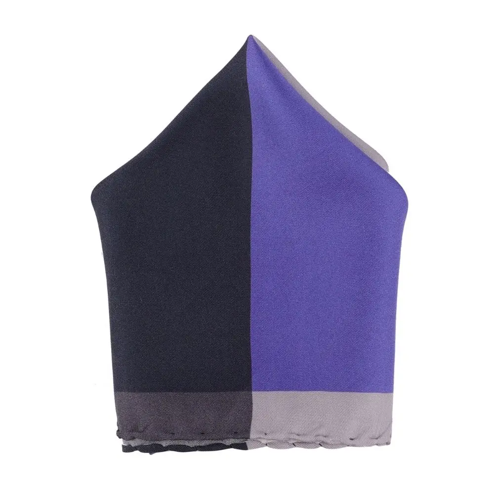 Purple Italian Silk Pocket Square for Men