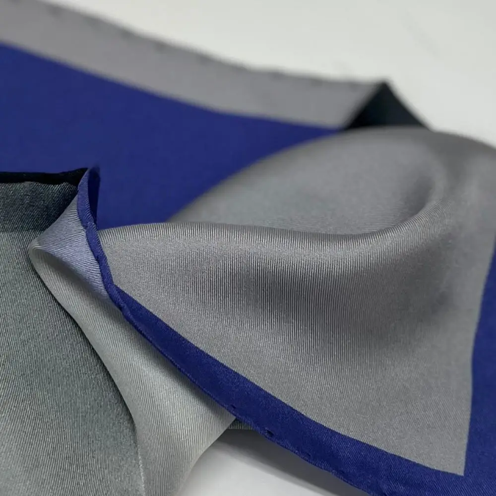 Purple Italian Silk Pocket Square for Men