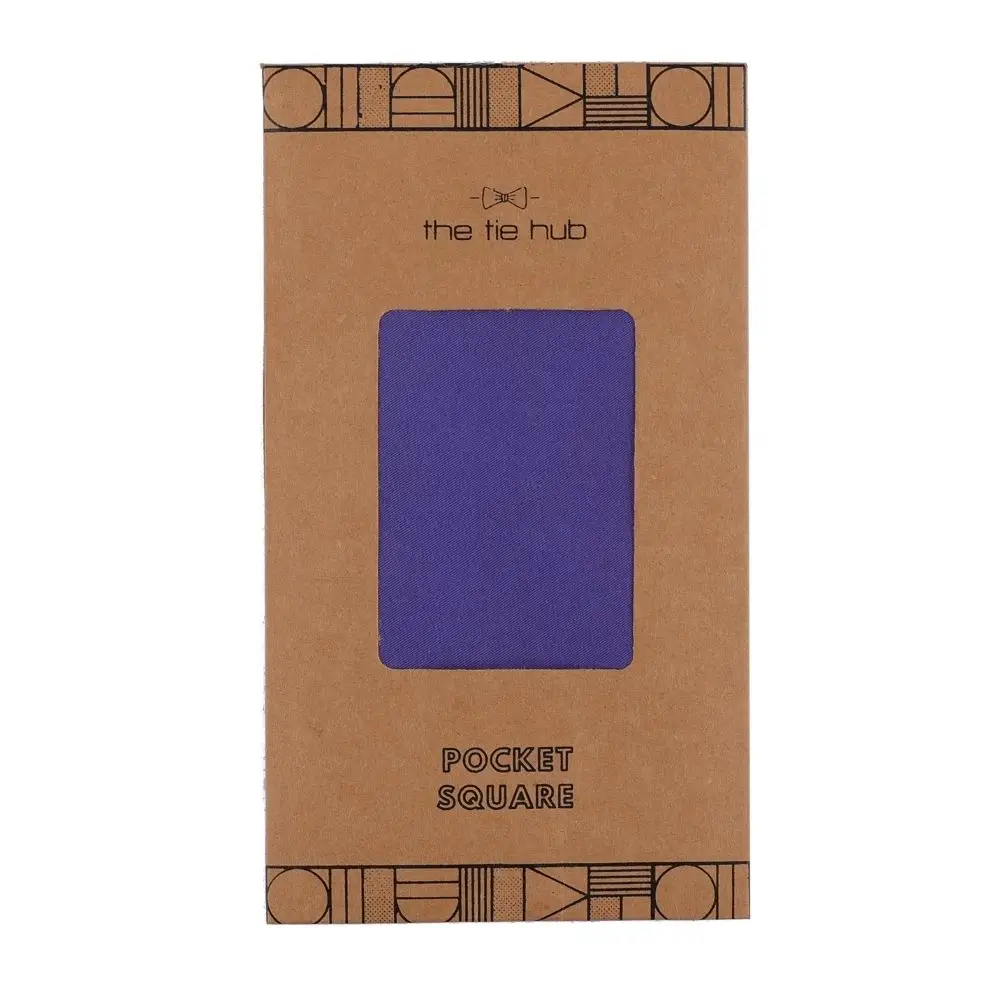 Purple Italian Silk Pocket Square for Men